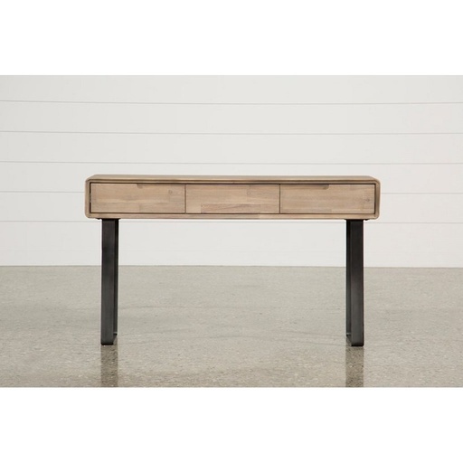 [OAK190095] Console 90×130×40 cm - Beige & Black 