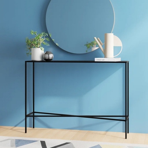 [OAKLY202] Iron Console Black - 120x35x90 cm