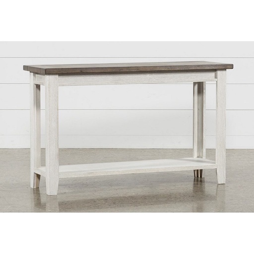 [OAK190099] Console 90×130×40 cm - Brown & White 