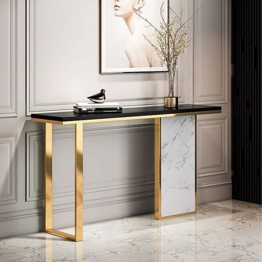 [OAK24] Console 100×40×140 cm - Black & Gold