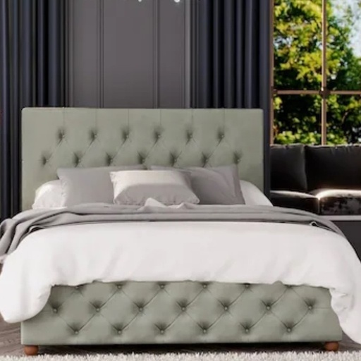 Swedish Wood and Linen Bed - Muti color